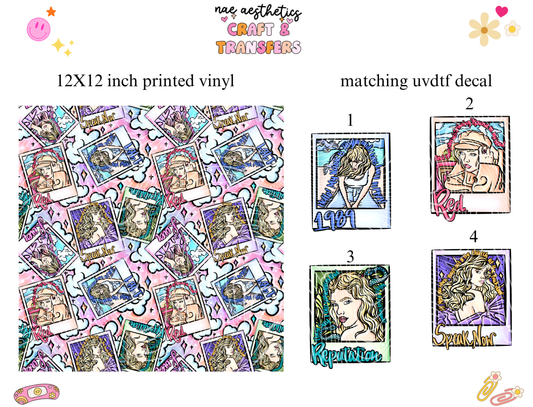 PRINTED VINYL SHEET WITH MATCHING UVDTF #74