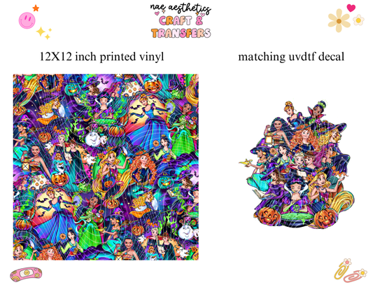 PRINTED VINYL SHEET WITH MATCHING UVDTF #77