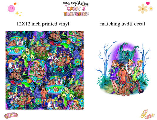 PRINTED VINYL SHEET WITH MATCHING UVDTF #78