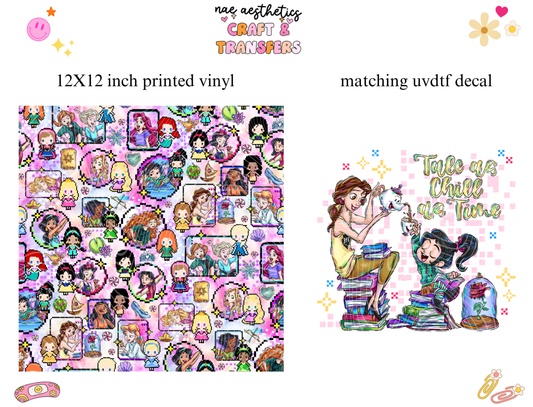 PRINTED VINYL SHEET WITH MATCHING UVDTF #83