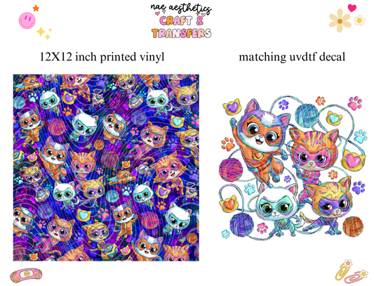 PRINTED VINYL SHEET WITH MATCHING UVDTF #85
