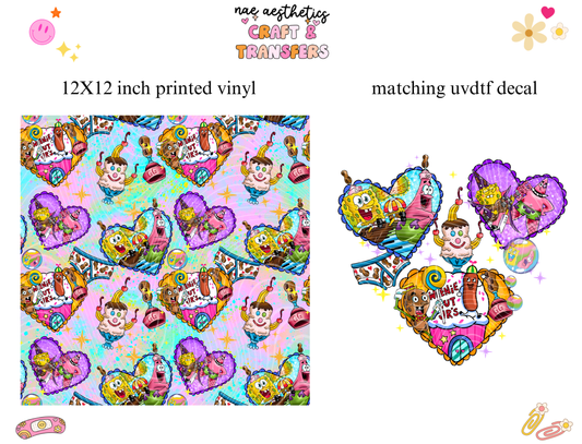 PRINTED VINYL SHEET WITH MATCHING UVDTF #86
