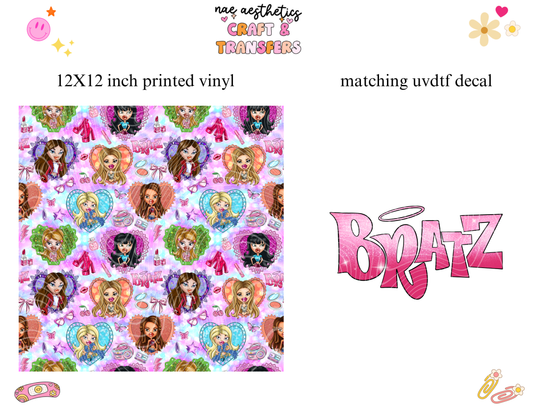 PRINTED VINYL SHEET WITH MATCHING UVDTF #87