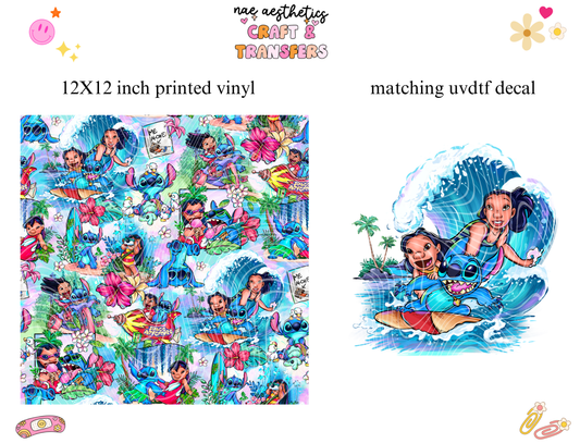 PRINTED VINYL SHEET WITH MATCHING UVDTF #9