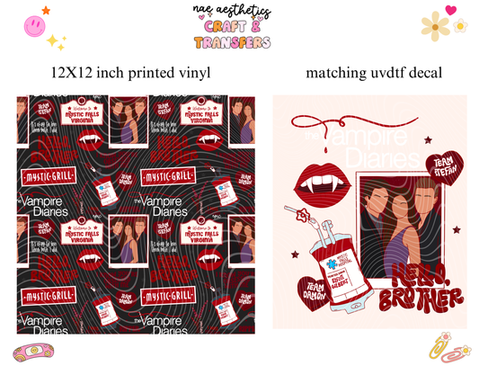 PRINTED VINYL SHEET WITH MATCHING UVDTF #90