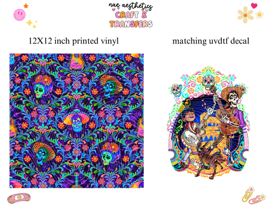 PRINTED VINYL SHEET WITH MATCHING UVDTF #92
