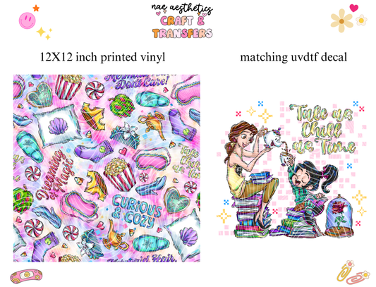 PRINTED VINYL SHEET WITH MATCHING UVDTF #93