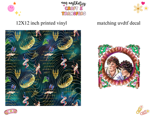PRINTED VINYL SHEET WITH MATCHING UVDTF #94