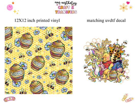 PRINTED VINYL SHEET WITH MATCHING UVDTF #99