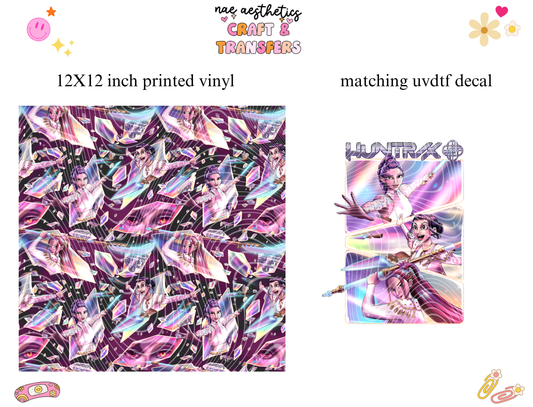 PRINTED VINYL SHEET WITH MATCHING UVDTF #249