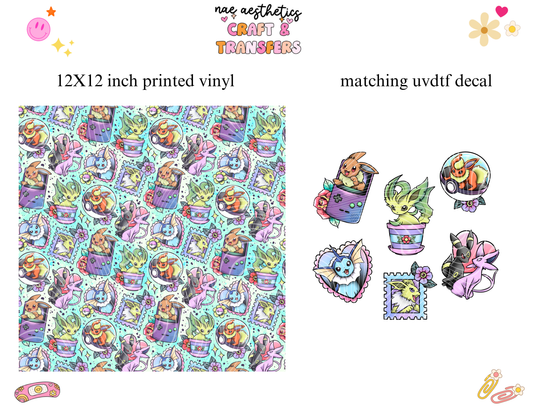 PRINTED VINYL SHEET WITH MATCHING UVDTF #250