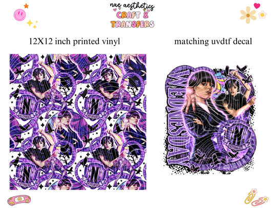 PRINTED VINYL SHEET WITH MATCHING UVDTF #254