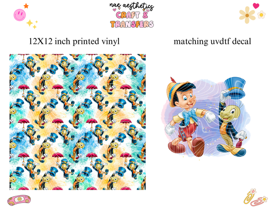 PRINTED VINYL SHEET WITH MATCHING UVDTF #259