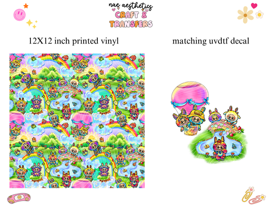 PRINTED VINYL SHEET WITH MATCHING UVDTF #265