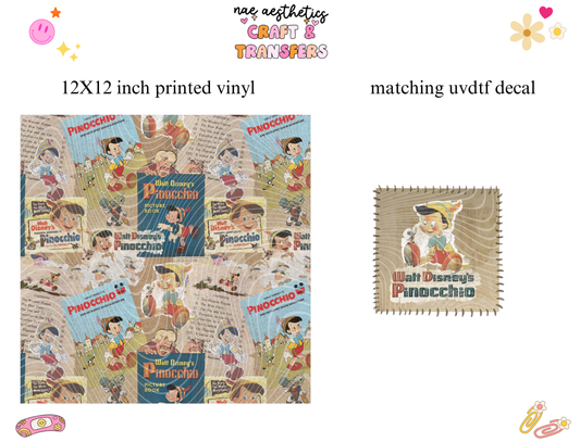PRINTED VINYL SHEET WITH MATCHING UVDTF #275