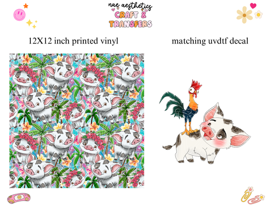 PRINTED VINYL SHEET WITH MATCHING UVDTF #278