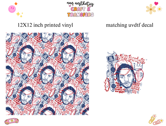 PRINTED VINYL SHEET WITH MATCHING UVDTF #286