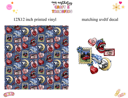 PRINTED VINYL SHEET WITH MATCHING UVDTF #287