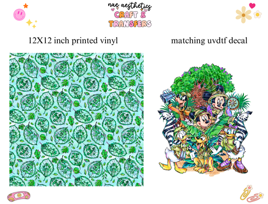 PRINTED VINYL SHEET WITH MATCHING UVDTF #290