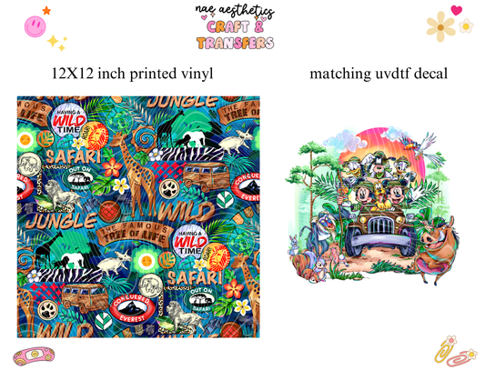 PRINTED VINYL SHEET WITH MATCHING UVDTF #294